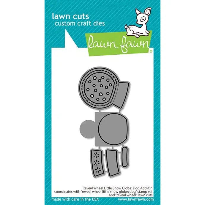 Lawn Fawn Lawn Cuts - Reveal Wheel Little Snow Globe: Dog Add-On