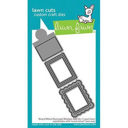 Lawn Fawn Lawn Cuts - Reveal Wheel Rectrangle Window Add-On
