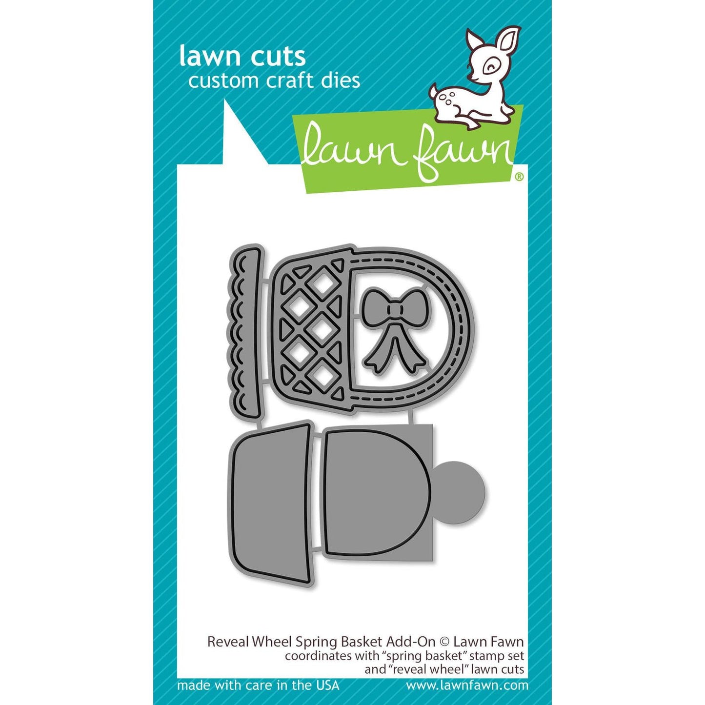 Lawn Fawn Lawn Cuts - Reveal Wheel Spring Basket Add-On