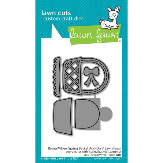 Lawn Fawn Lawn Cuts - Reveal Wheel Spring Basket Add-On