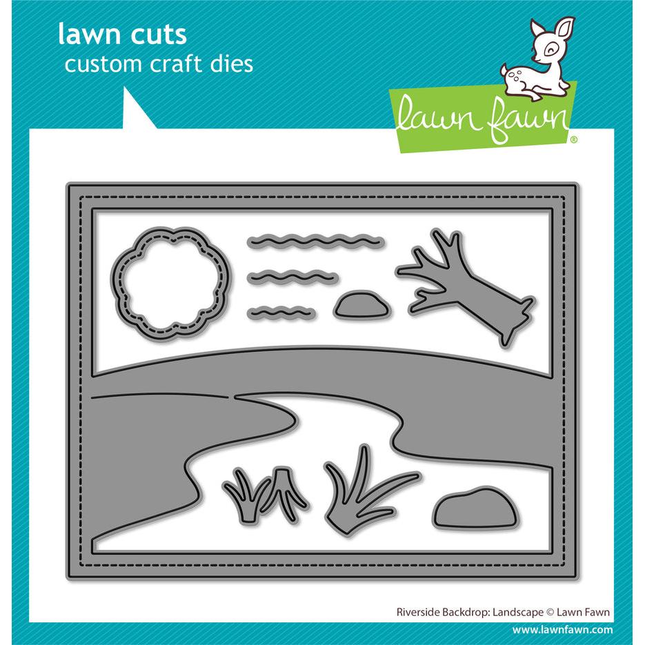 Lawn Fawn Lawn Cuts - Riverside Backdrop: Landscape