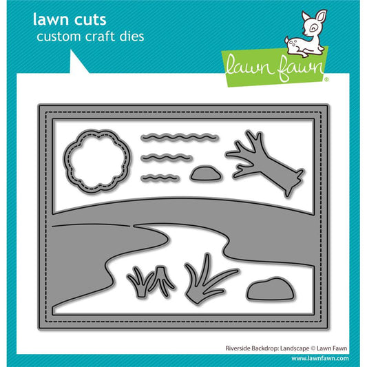 Lawn Fawn Lawn Cuts - Riverside Backdrop: Landscape