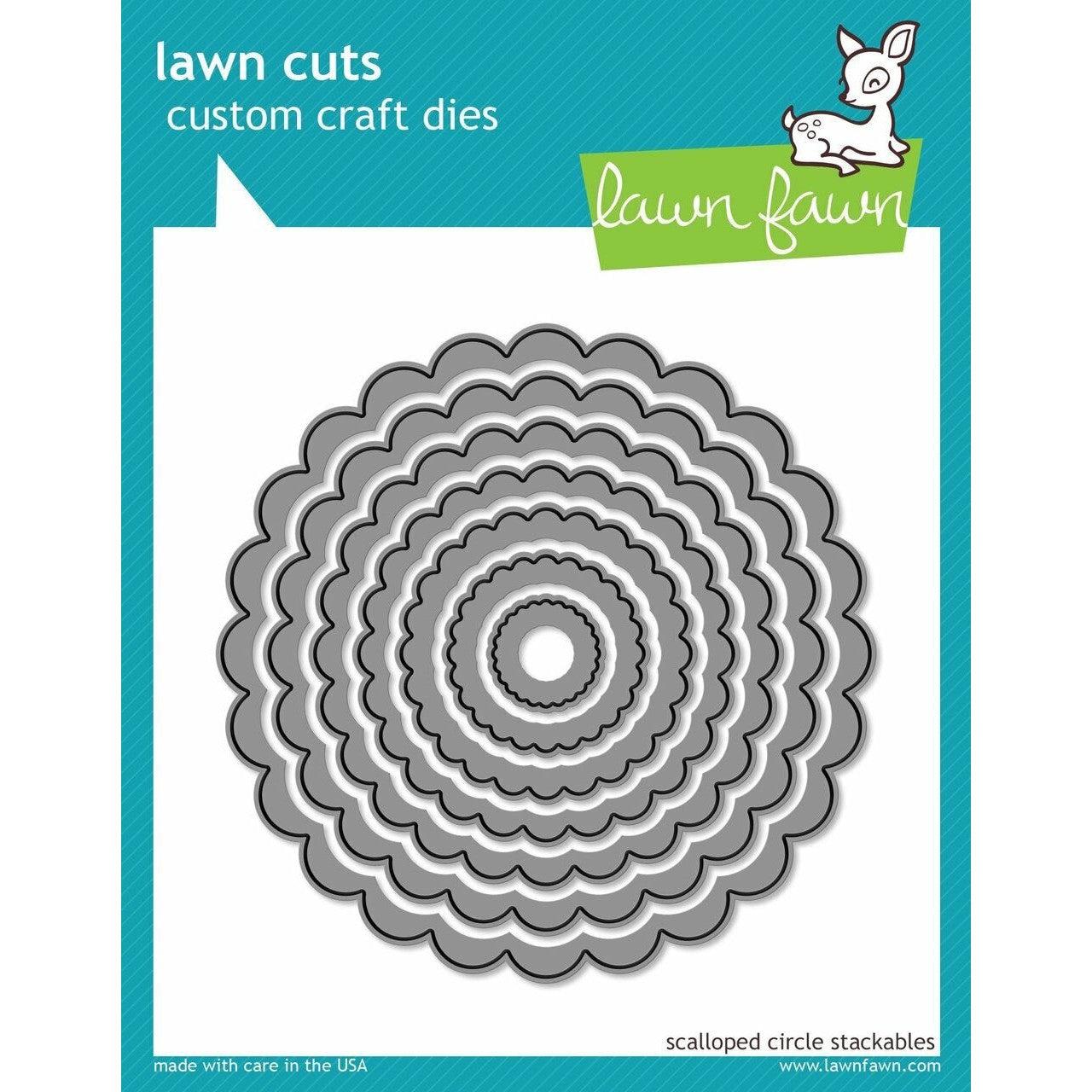 Lawn Fawn Lawn Cuts - Scalloped Circle Stackables