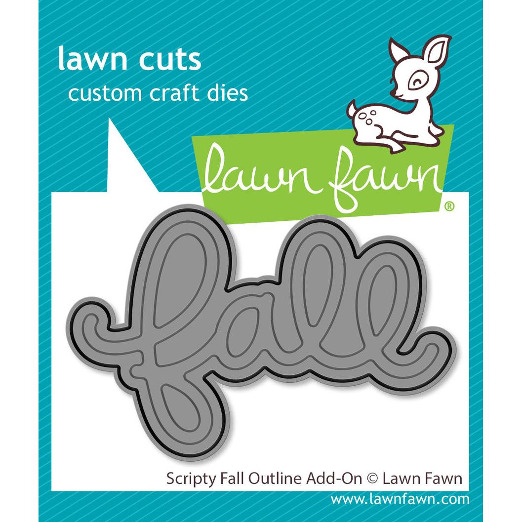 Lawn Fawn Lawn Cuts - Scripty Fall Outline Add-on