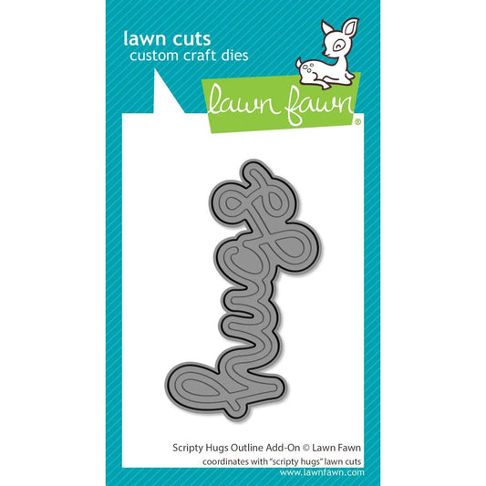 Lawn Fawn Lawn Cuts - Scripty Hugs Outline Add-On