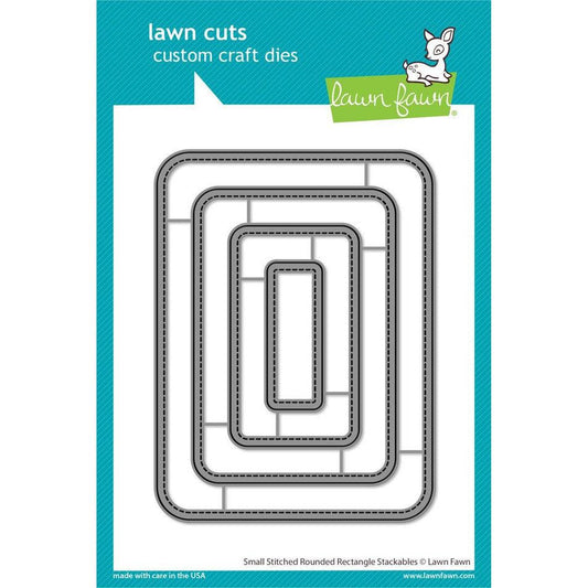 Lawn Fawn Lawn Cuts - Small Stitched Rounded Rectangle Stackables