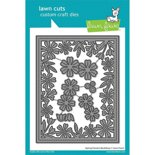 Lawn Fawn Lawn Cuts - Spring Flowers Backdrop