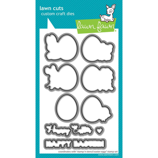 Lawn Fawn Lawn Cuts - Stamp 'n Stencil Easter Eggs
