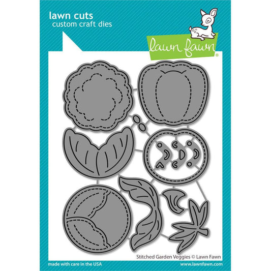 Lawn Fawn Lawn Cuts - Stitched Garden Veggies