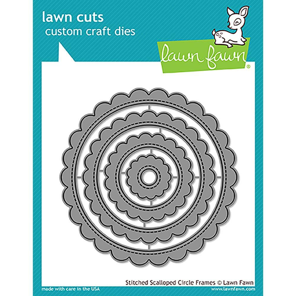 Lawn Fawn Lawn Cuts - Stitched Scalloped Circle Frames