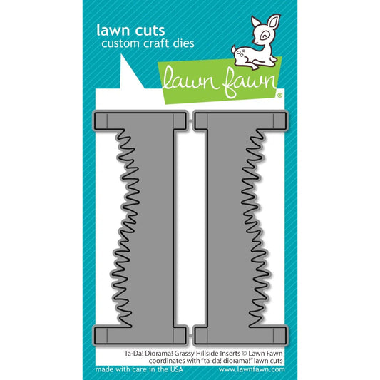 Lawn Fawn Lawn Cuts - Ta-Da! Diorama! Grassy Hillside Inserts