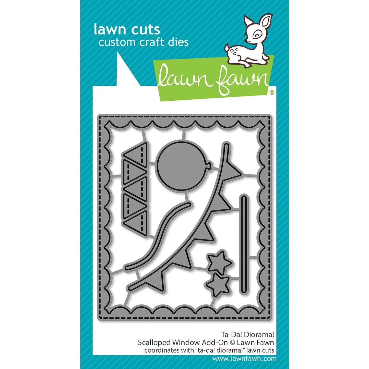 Lawn Fawn Lawn Cuts - Ta-Da! Diorama! Scalloped Window Add-On