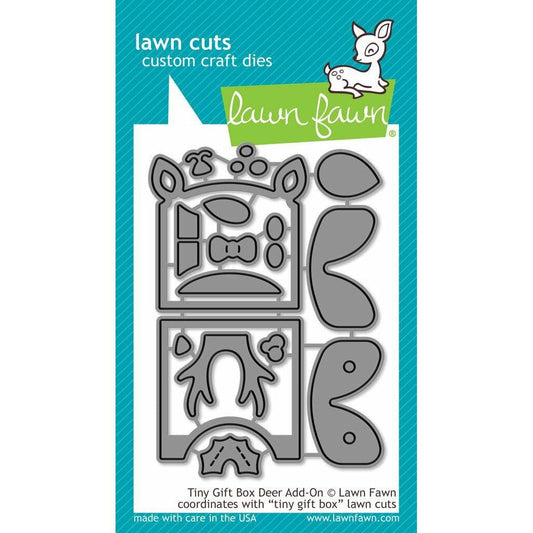 Lawn Fawn Lawn Cuts - Tiny Gift Box Deer Add-On