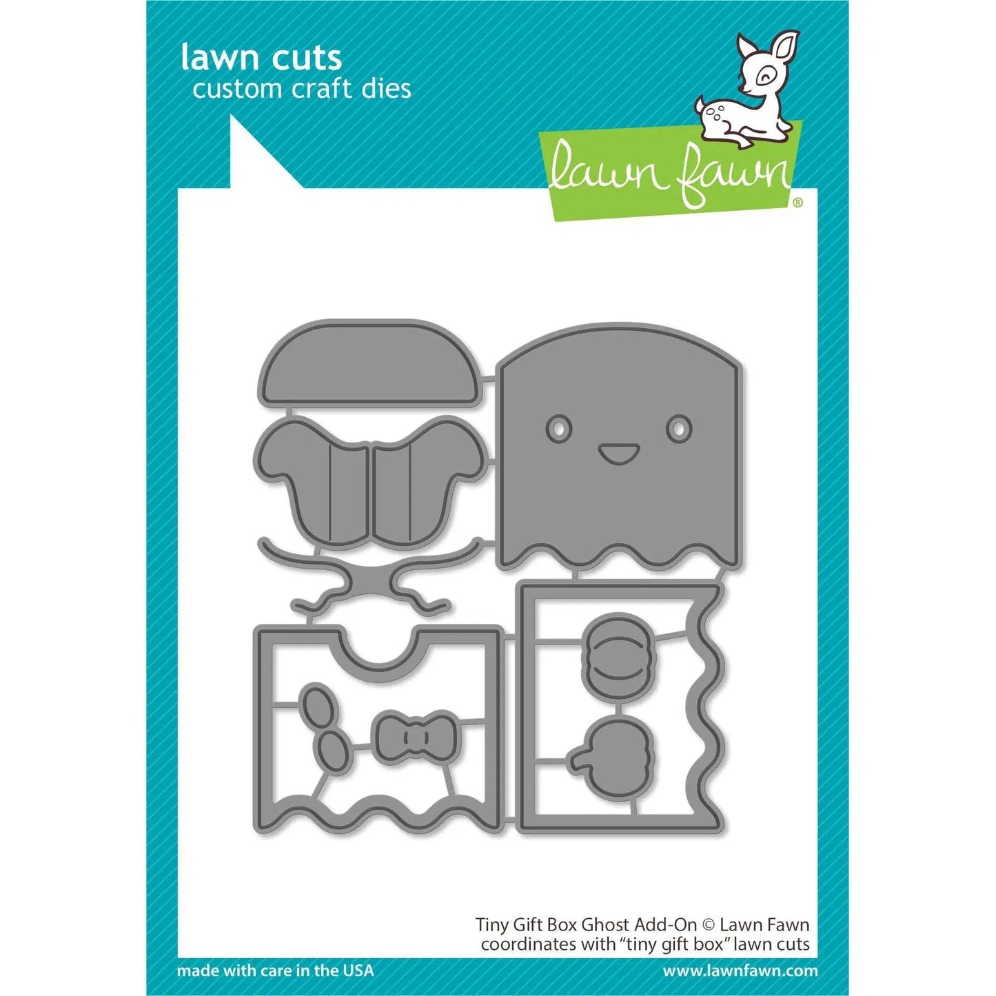 Lawn Fawn Lawn Cuts - Tiny Gift Box Ghost Add-On