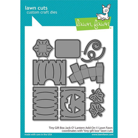Lawn Fawn Lawn Cuts - Tiny Gift Box Jack-O'-Lantern Add-On