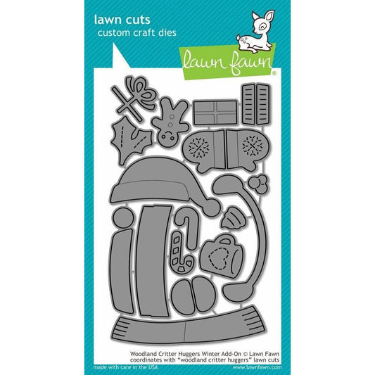 Lawn Fawn Lawn Cuts - Woodland Critter Huggers Winter Add-On