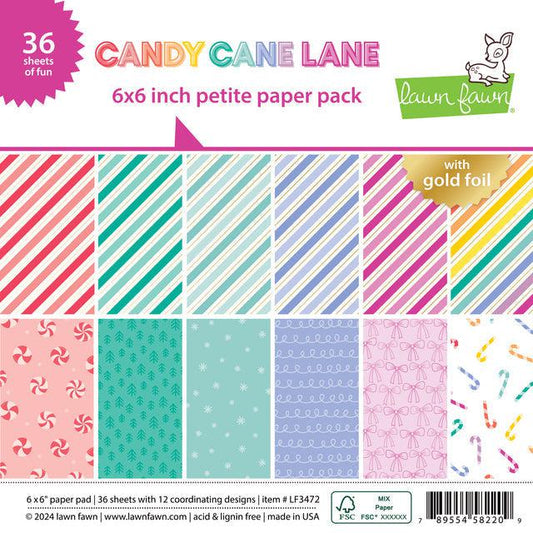 Lawn Fawn Petite Paper Pack - Candy Cane Lane