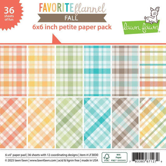 Lawn Fawn Petite Paper Pack - Favorite Flannel Fall