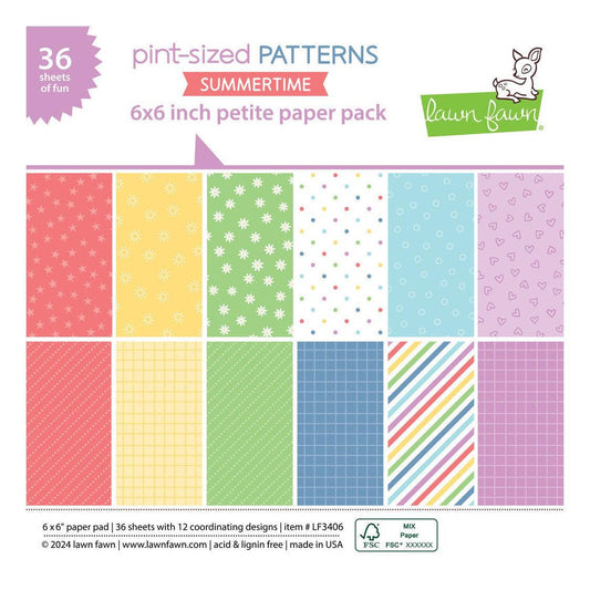 Lawn Fawn Petite Paper Pack - Pint-Sized Patterns Summertime