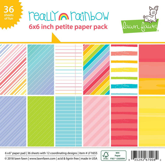 Lawn Fawn Petite Paper Pack - Really Rainbow