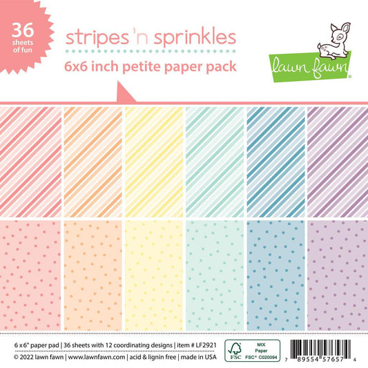 Lawn Fawn Petite Paper Pack - Stripes 'n Sprinkles