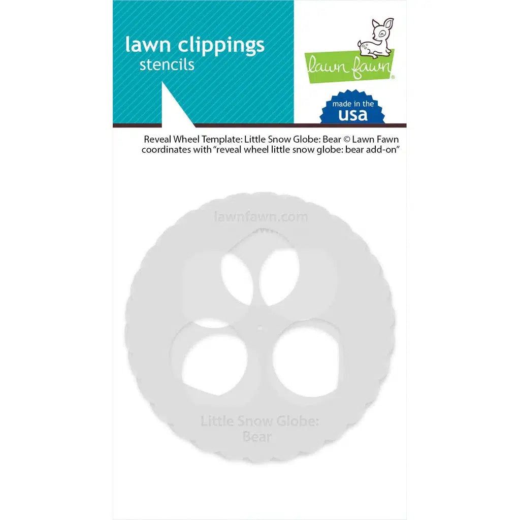 Lawn Fawn Reveal Wheel Templates: Little Snow Globe: Bear