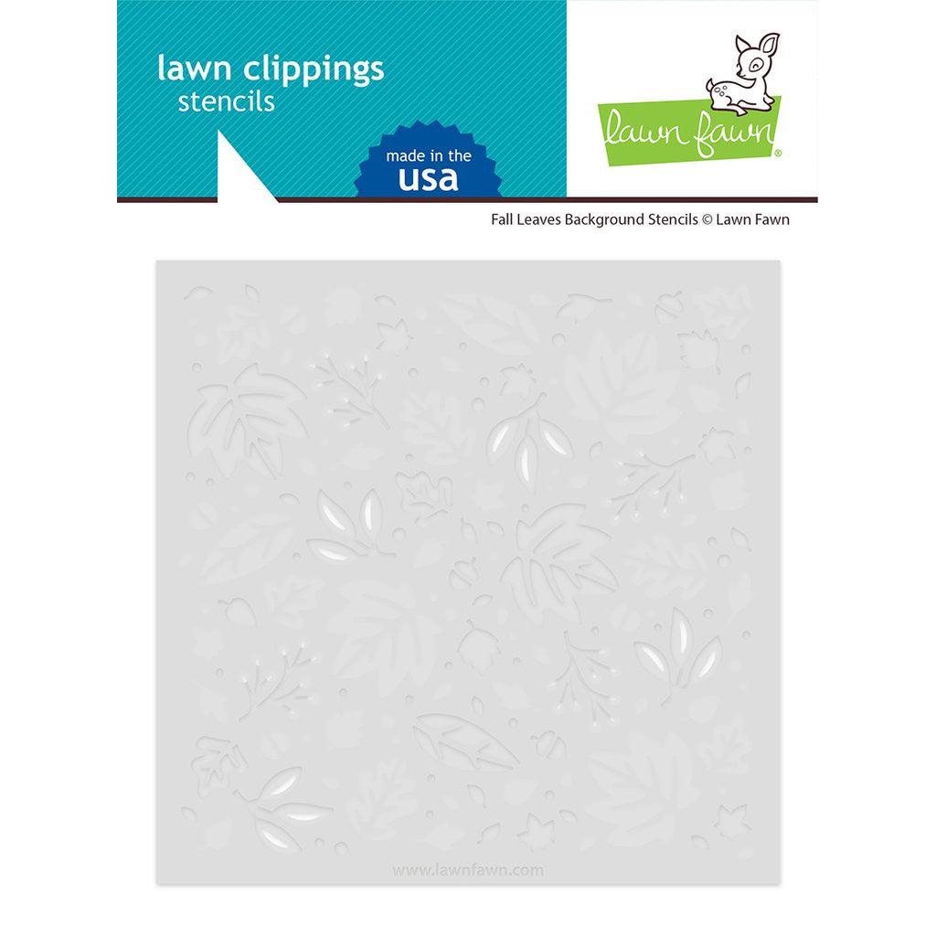 Lawn Fawn Stencils - Fall Leaves Background