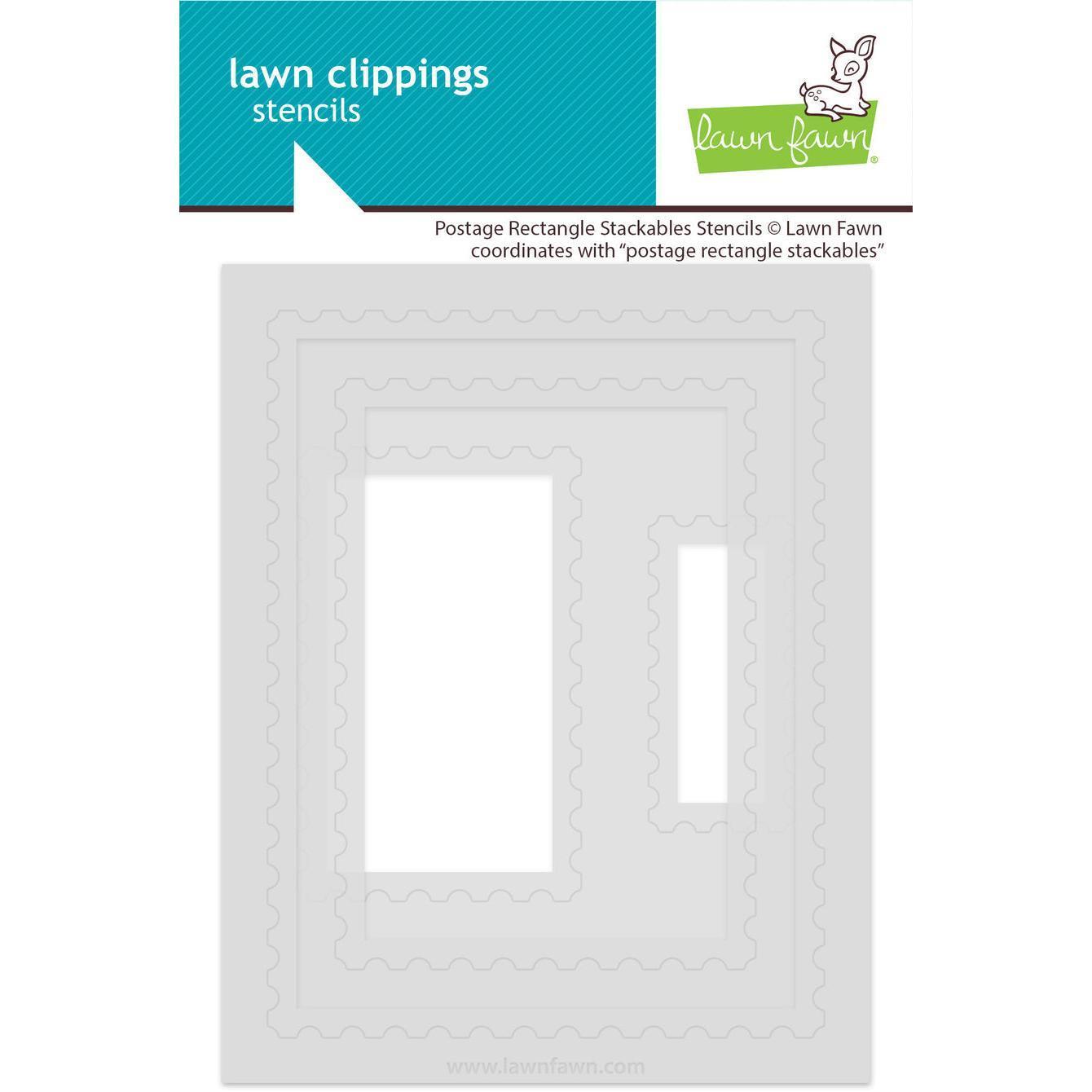 Lawn Fawn Stencils - Postage Rectangle Stackables