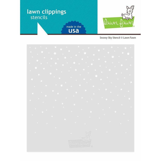 Lawn Fawn Stencils - Snowy Sky