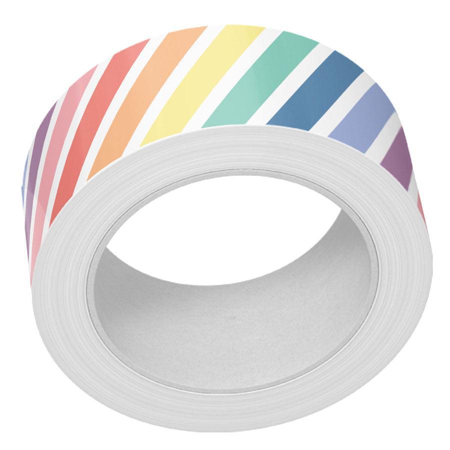 Lawn Fawn Washi Tape - Rainbow Diagonal Stripes