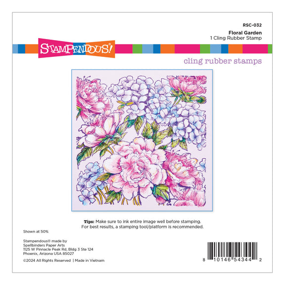Spellbinders Cling Stamps - Stampendous Floral Garden