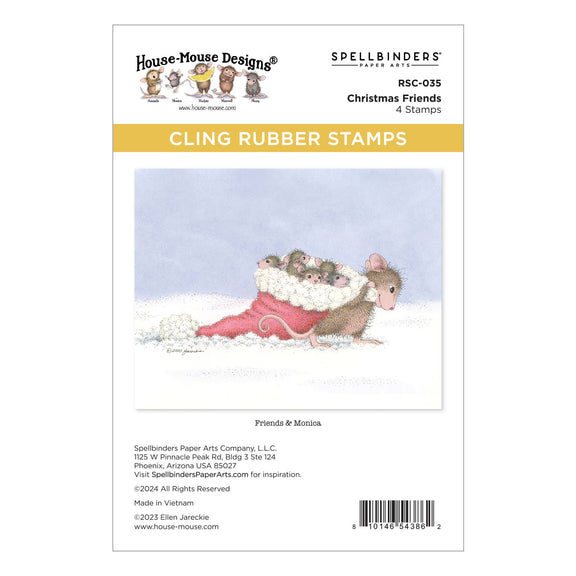 Spellbinders Cling Stamps - Christmas Friends
