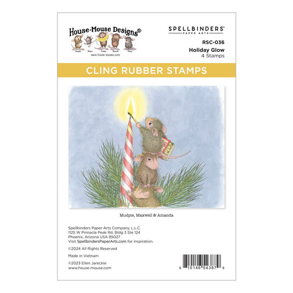 Spellbinders Cling Stamps - Holiday Glow