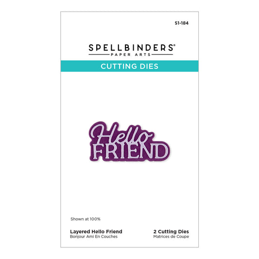 Spellbinders Dies - Layered Hello Friend