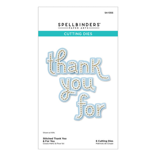 Spellbinders Dies - Stitched Thank You & For You