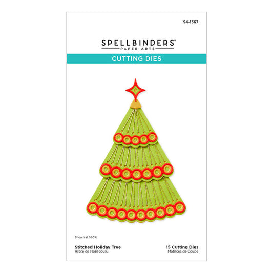 Spellbinders Dies - Stitched Holiday Tree