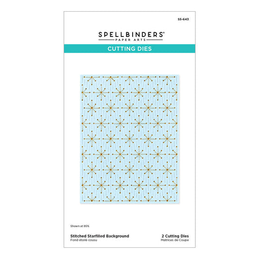 Spellbinders Dies - Stitched Starfilled Background