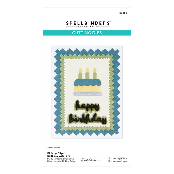 Spellbinders Dies - Pinking Edge Birthday Add-Ons