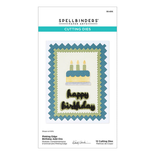 Spellbinders Dies - Pinking Edge Birthday Add-Ons