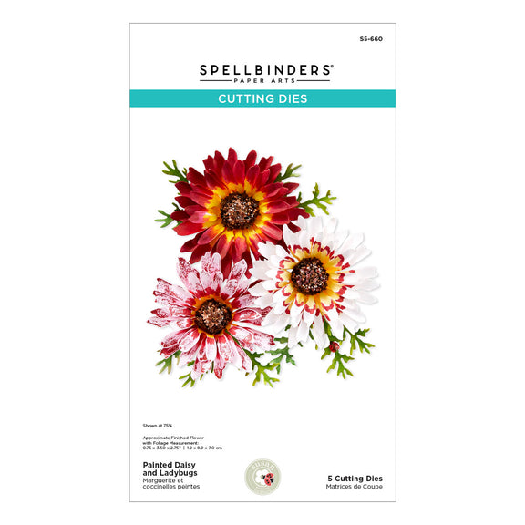 Spellbinders Dies - Painted Daisy and Ladybugs
