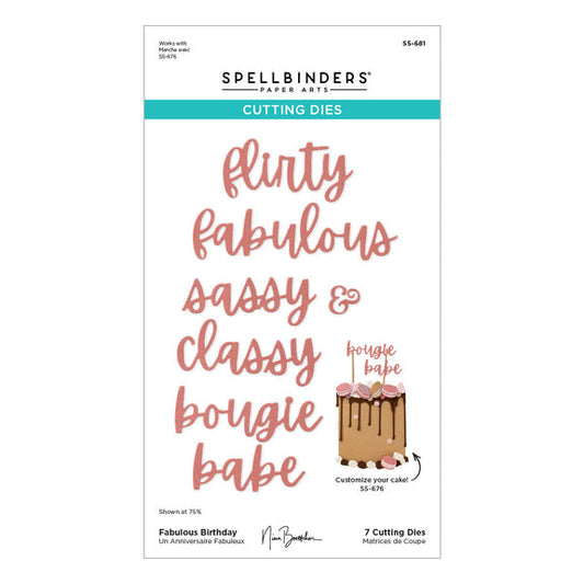 Spellbinders Dies - Fabulous Birthday