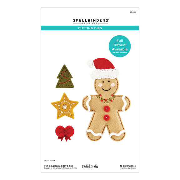 Spellbinders Dies - Felt Gingerbread Boy & Girl