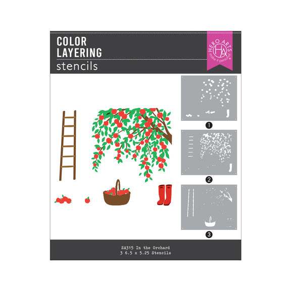 Hero Arts Stencils - Color Layering In The Orchard