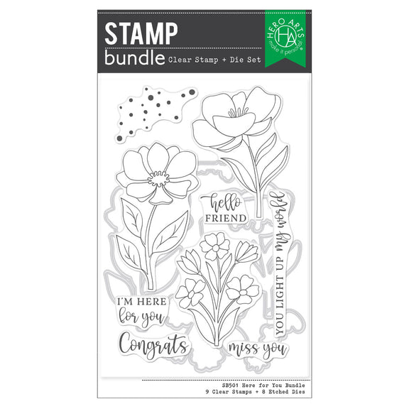 Hero Arts Stamp & Cut - Here For You