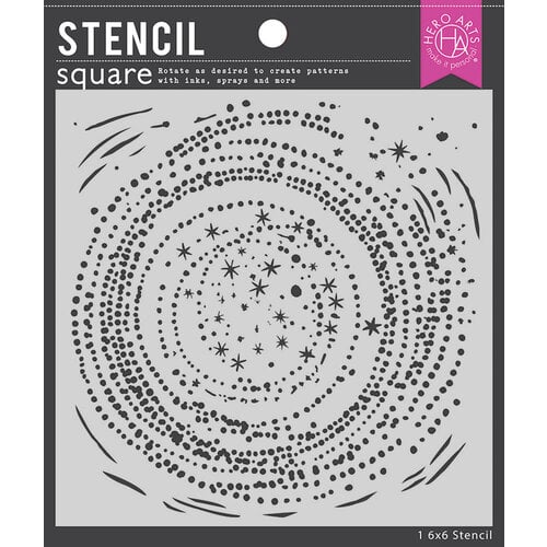 Hero Arts Stencils - Swirling Stars