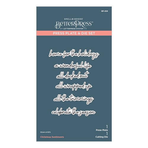 Spellbinders Press Plates & Dies - Christmas Sentiments