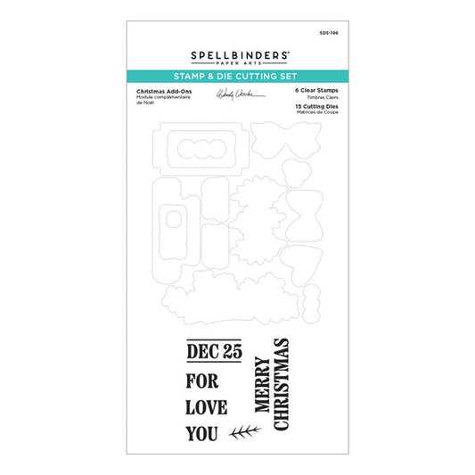 Spellbinders Clear Stamps & Dies - Christmas Add-Ons