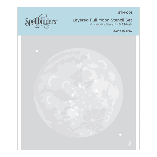 Spellbinders Stencils - Layered Full Moon