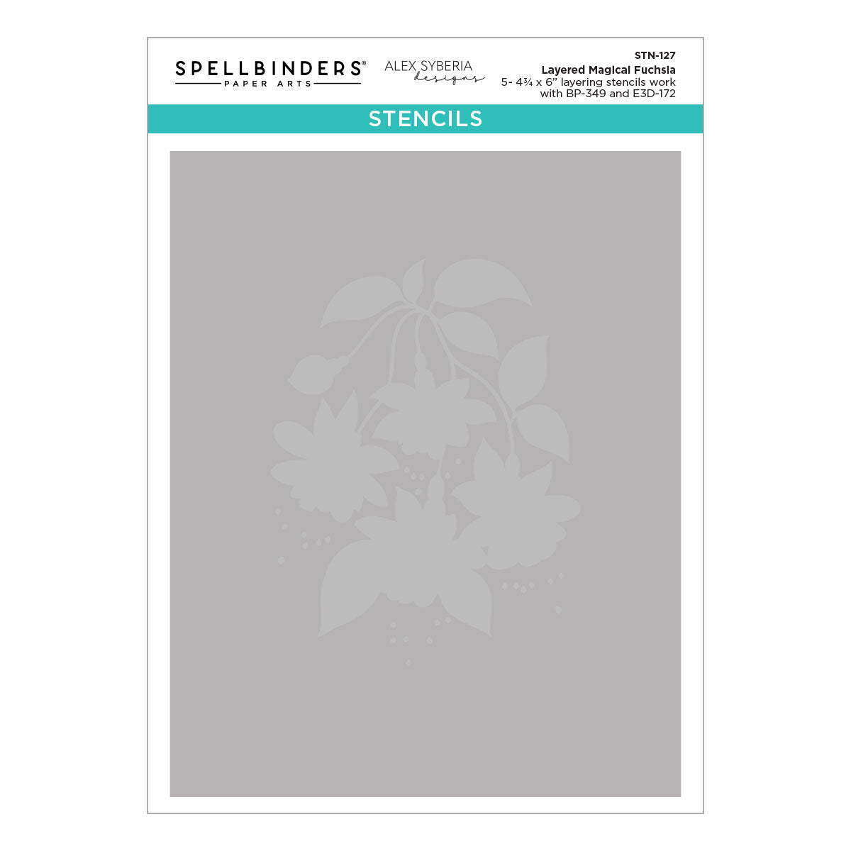 Spellbinders Stencils - Layered Magical Fuchsia