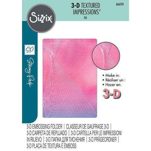 Sizzix 3-D Textured Impressions Embossing Folder - Cosmopolitan, French Twist